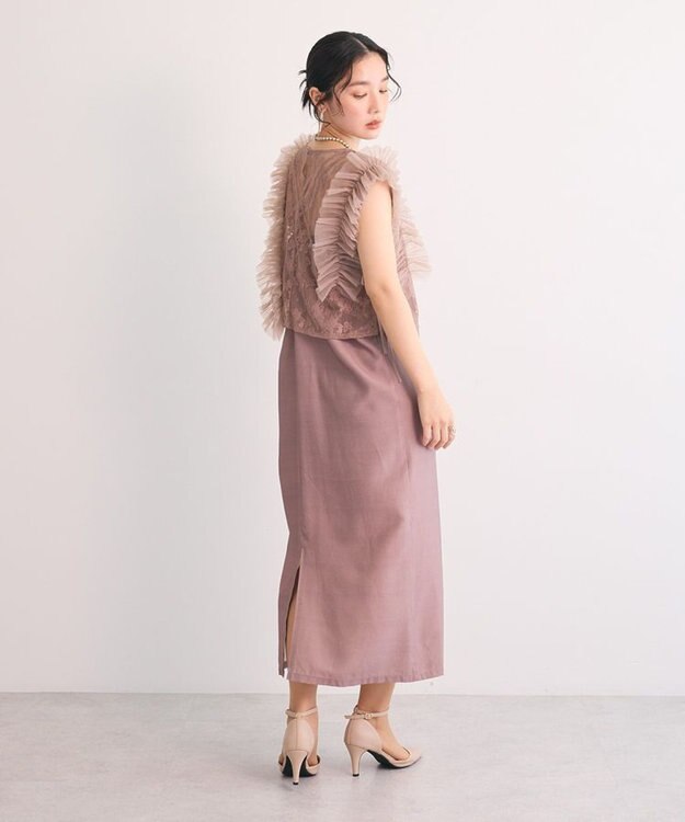 Green Parks ・Ｒａｉｌｍｅ　ＳＥＴ２点　レースブラウス＆ワンピ Pink