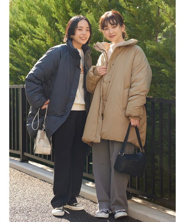 AMERICAN HOLIC キルポカスタンド中綿コート Beige