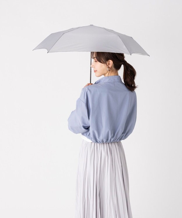 MOONBAT Magical tech(マジカルテック) 超軽量 折りたたみ傘 65g プレーン UV 50cm ライトグレー