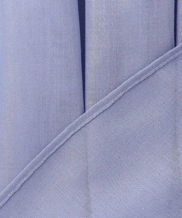 ANY SIS L 【洗える】リネンライクシアーローン ブラウス ライトブルー