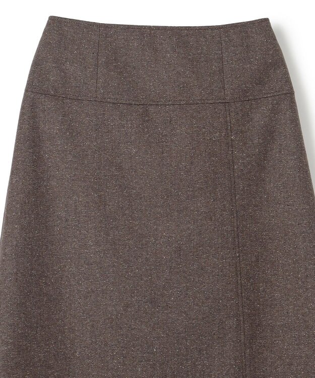 JOSEPH  ウールシルクネップ　ラップ風スカート Brown
