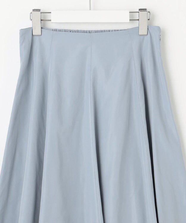 Feroux 【セットアップ対応・洗える】タフタフレア スカート ブルー系