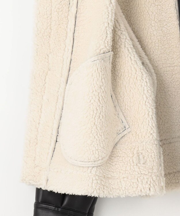 Feroux 【古畑星夏さん着用】ボアフライト ジャケット ブラック系