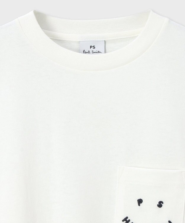 Paul Smith PS Paul Smith Happy 長袖Tシャツ オフホワイト