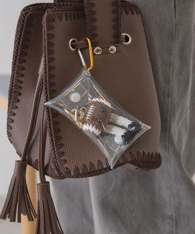 AMERICAN HOLIC ポーチinラグビーくんチャーム Brown