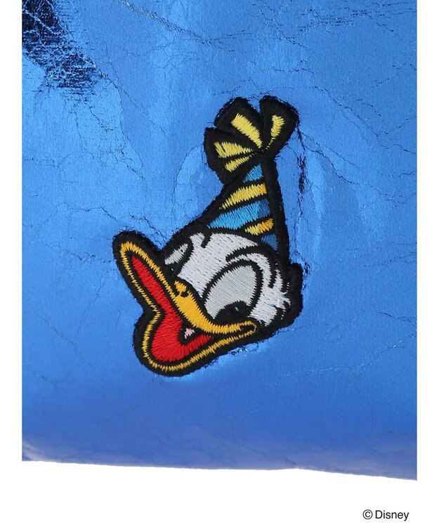 Green Parks ドナルドダック９０ｔｈ／ラメ巾着ポシェット Blue