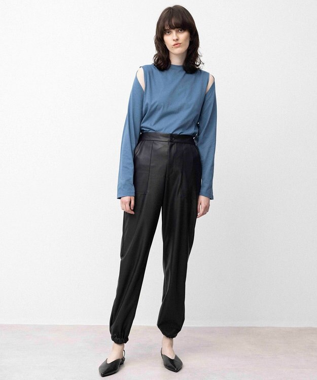 NAVE 【Nave】ヴィーガンレザー パンツ ブラック系