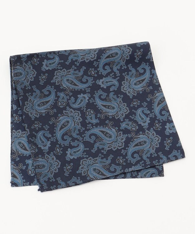 J.PRESS MEN オーバーダイ シルクチーフ ネイビー系6