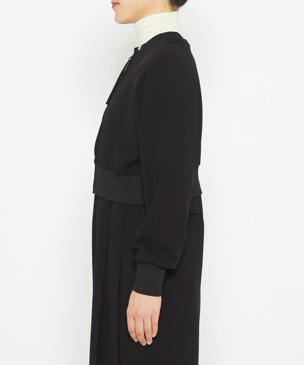 uncrave 【スタイリスト小山田早織さん × uncrave STANDARD】ウォッシャブルダブルクロス 2WAYブルゾン ブラック