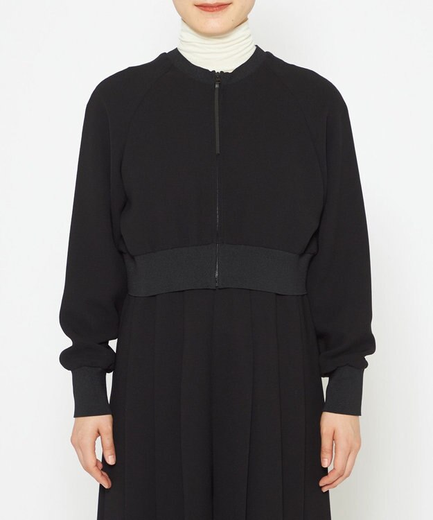 uncrave 【スタイリスト小山田早織さん × uncrave STANDARD】ウォッシャブルダブルクロス 2WAYブルゾン ブラック