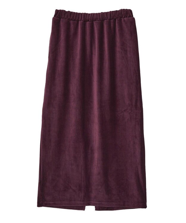 earth music&ecology コーデュロイナロースカート Bordeaux