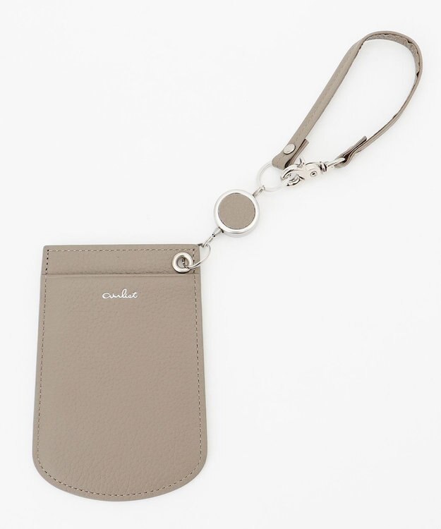 airlist リール付きパスケース Tram Embossed トラムエンボス トープ