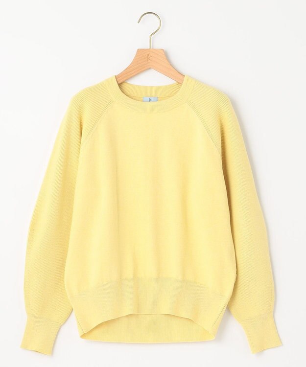 組曲 【選べる8色展開・春まで使える！】バックレースカラー ニット イエロー系