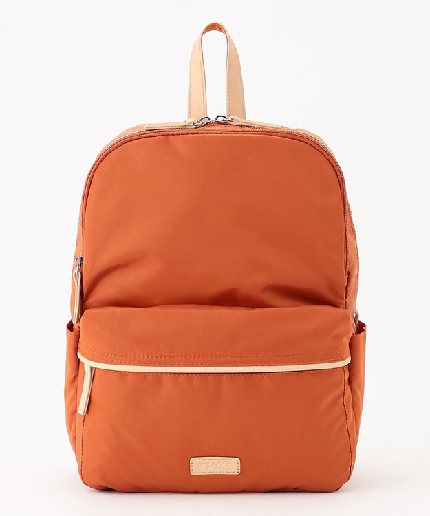 Y'SACCS 【LIMONTAナイロン】メニーポケットスクエアバックパック レンガブラウン