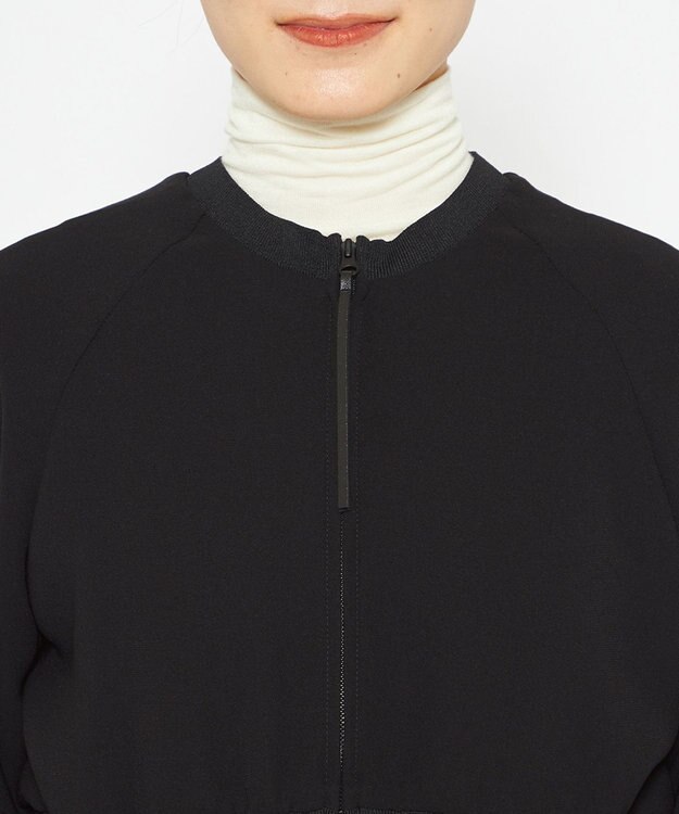 uncrave 【スタイリスト小山田早織さん × uncrave STANDARD】ウォッシャブルダブルクロス 2WAYブルゾン ブラック