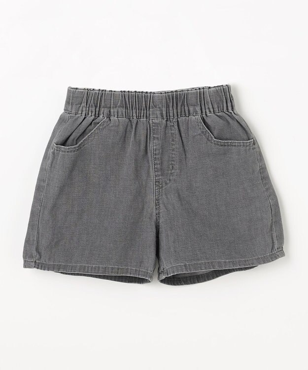 ANY KIDS 【洗濯機可能】バックリボン ショートパンツ ブラック