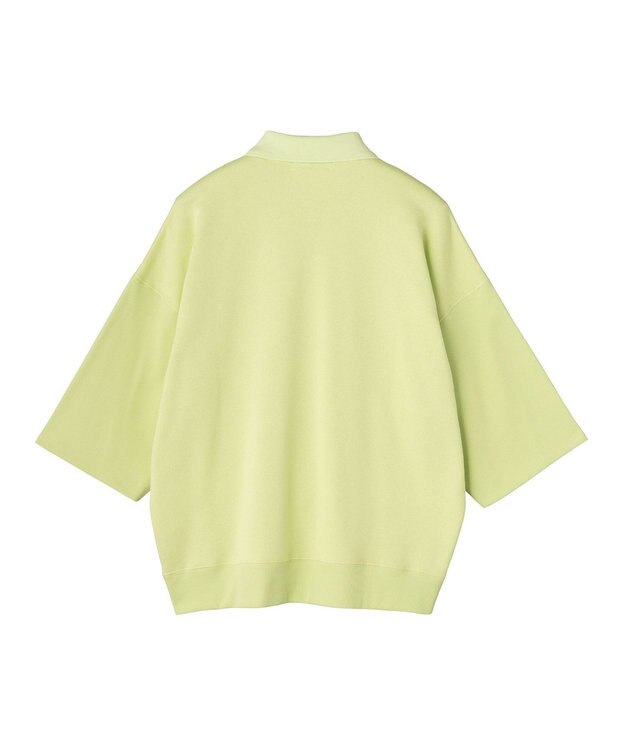 HAAG スマイルコットン HALF SLEEVE SWEAT POLO SHIRTS ポロシャツ ライム