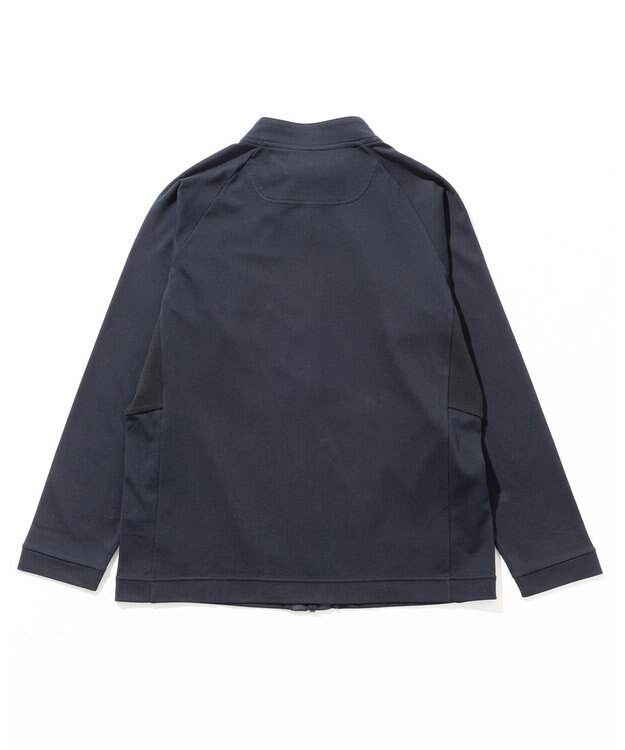 JOSEPH ABBOUD MOUNTAIN 【接触冷感性/速乾性/放湿性】 ICE PACKリバー天竺 ZIP アウター ネイビー系