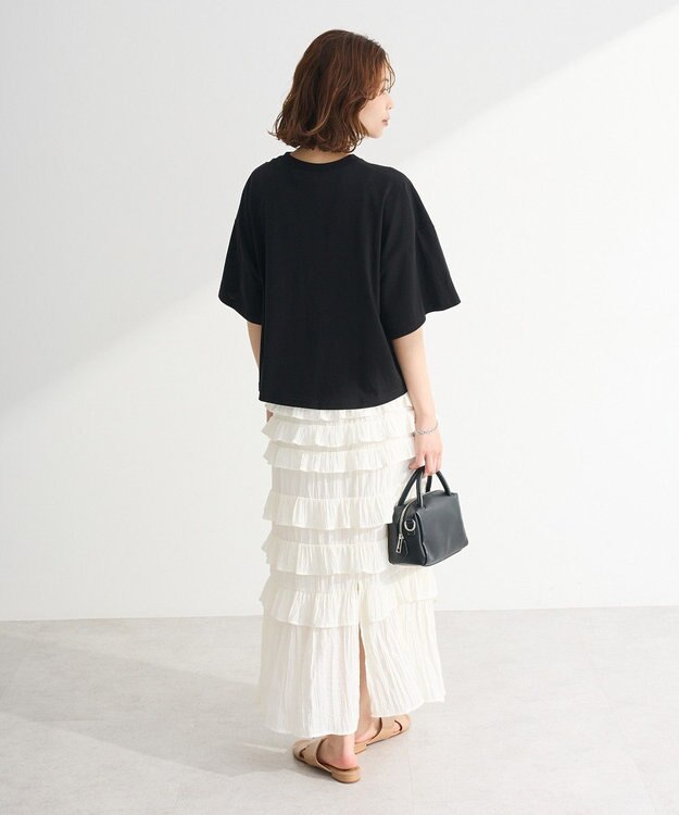 Green Parks ・ＤＯＵＢＬＥ　ＦＬＡＧＳ　レオパードプリントＴＥＥ Black