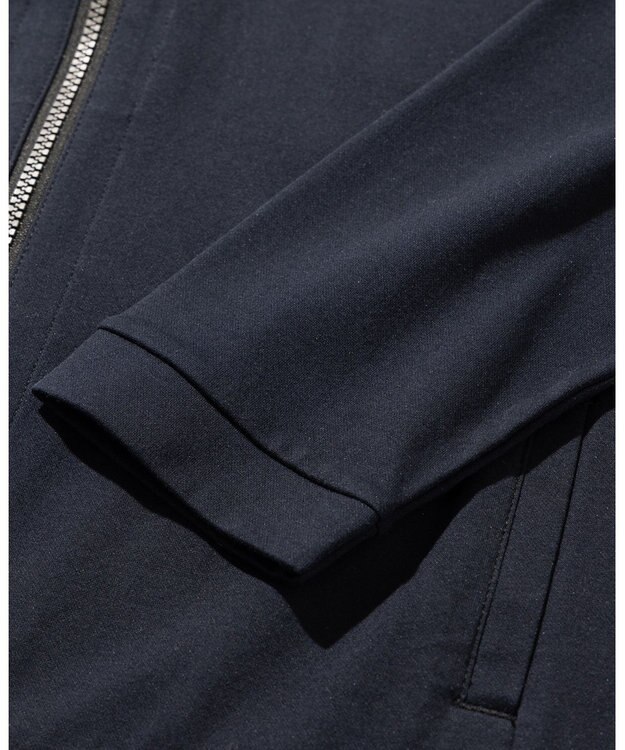 JOSEPH ABBOUD MOUNTAIN 【接触冷感性/速乾性/放湿性】 ICE PACKリバー天竺 ZIP アウター ネイビー系