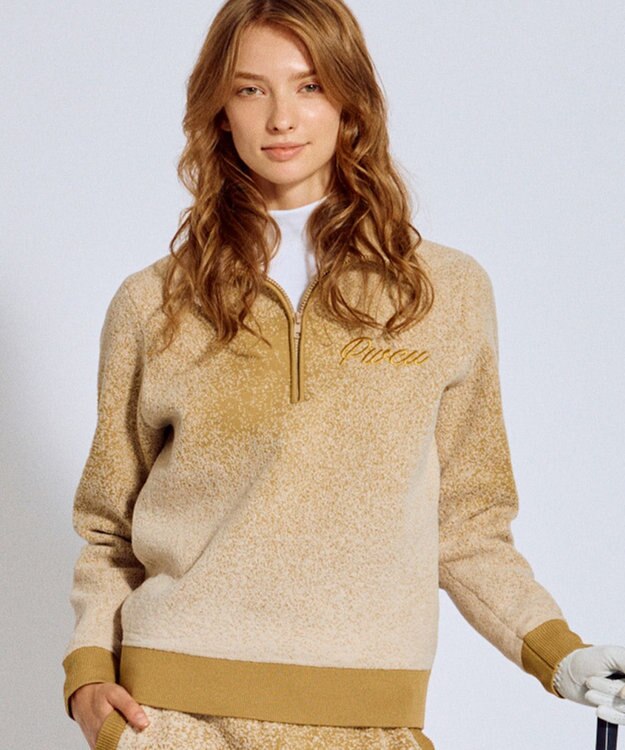 PW CIRCULUS 【手洗い洗濯可】 【WOMEN】グラデーションニット ゴルフウェア レディース ベージュ系