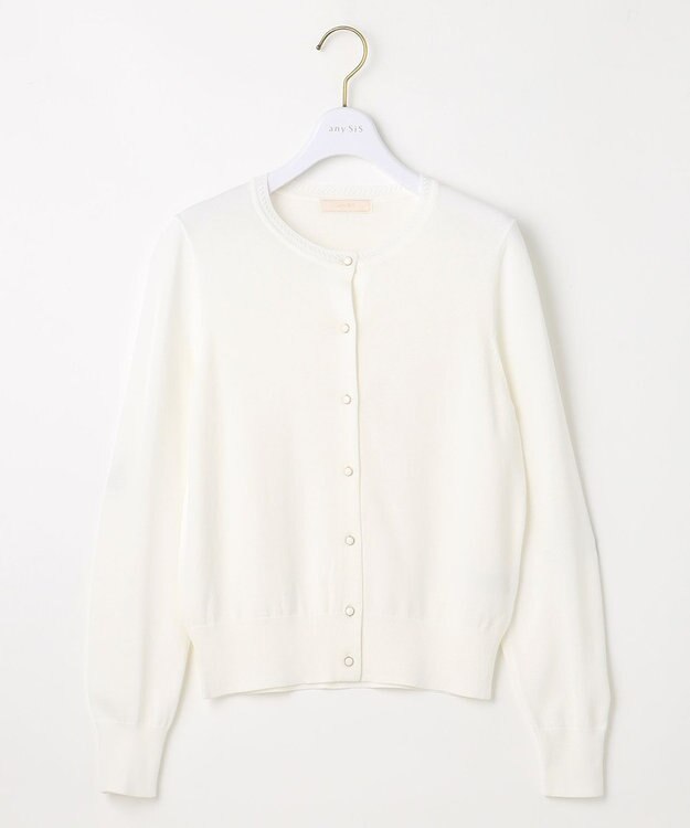 ANY SIS 【接触冷感 / UVケア】ベーシッククールタッチ カーディガン オフ