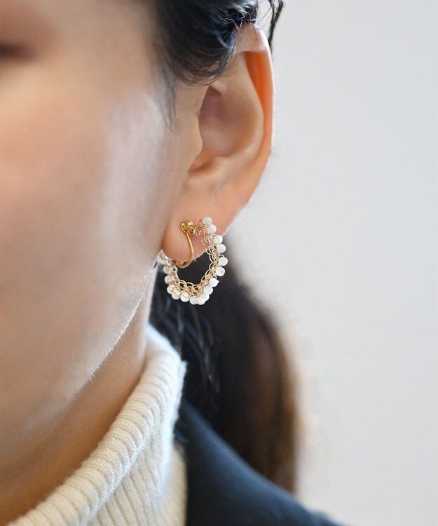 CASUMINO sweet pie mini 白蝶貝イヤリング gold