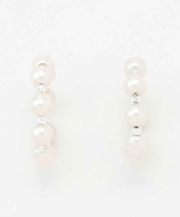 J.PRESS LADIES 【WEB限定・2way・2set】パール イヤカフ リング 【WEB限定】シルバー系