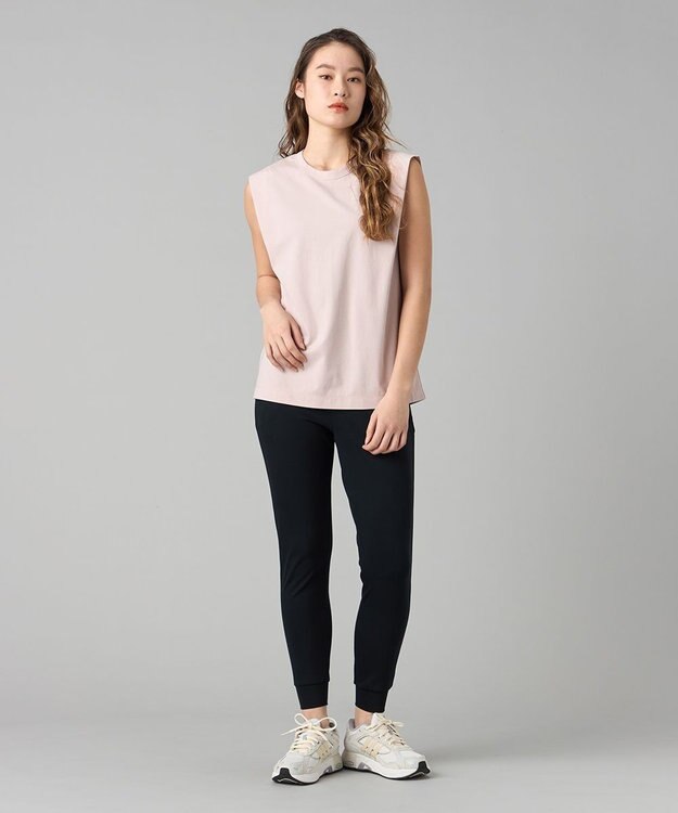 Chacott Handsome Cotton ノースリーブTシャツ グレイッシュローズ