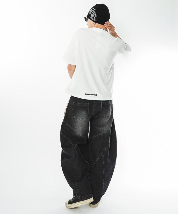 WEGO 【ユニセックス着用ITEM】ブリーチグラフィックT（SS） ホワイト