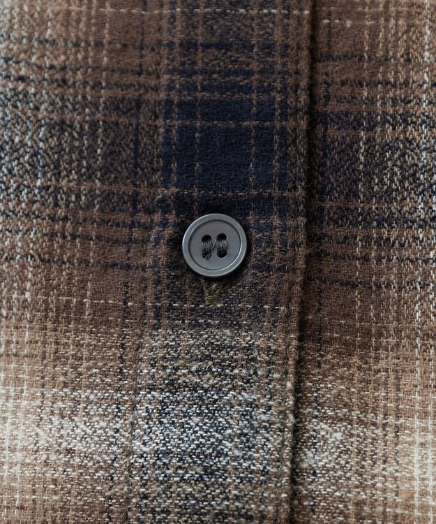 AMERICAN HOLIC バンドカラーチェックシャツワンピース Check Black