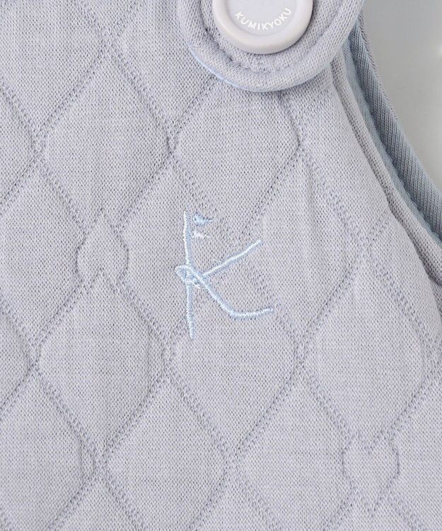 組曲 KIDS 【80-100㎝】ハートキルト ジャンスカ サックスブルー系