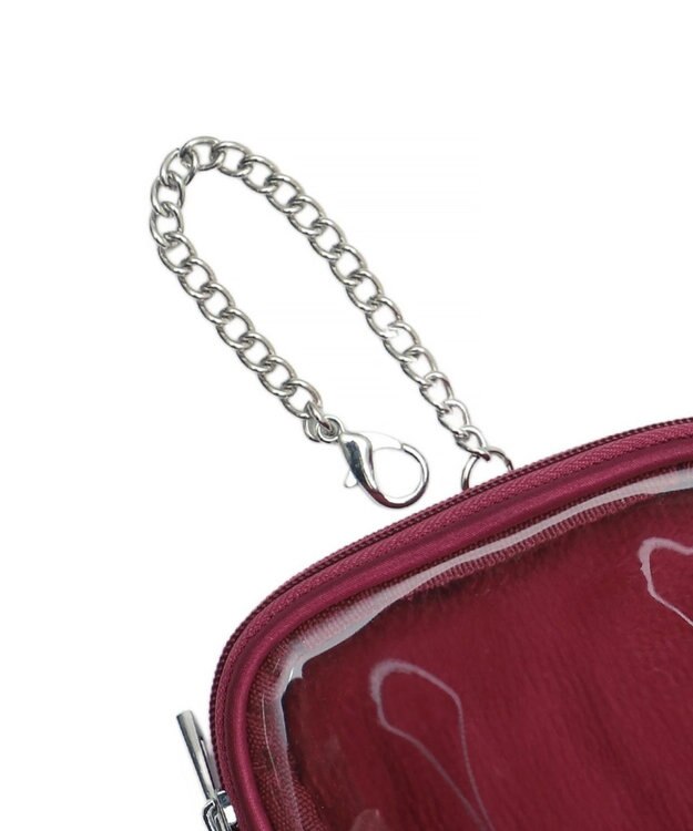 WEGO 【痛バ＆推し活グッズ】ダブルリボンサテンアクスタポーチ ワイン