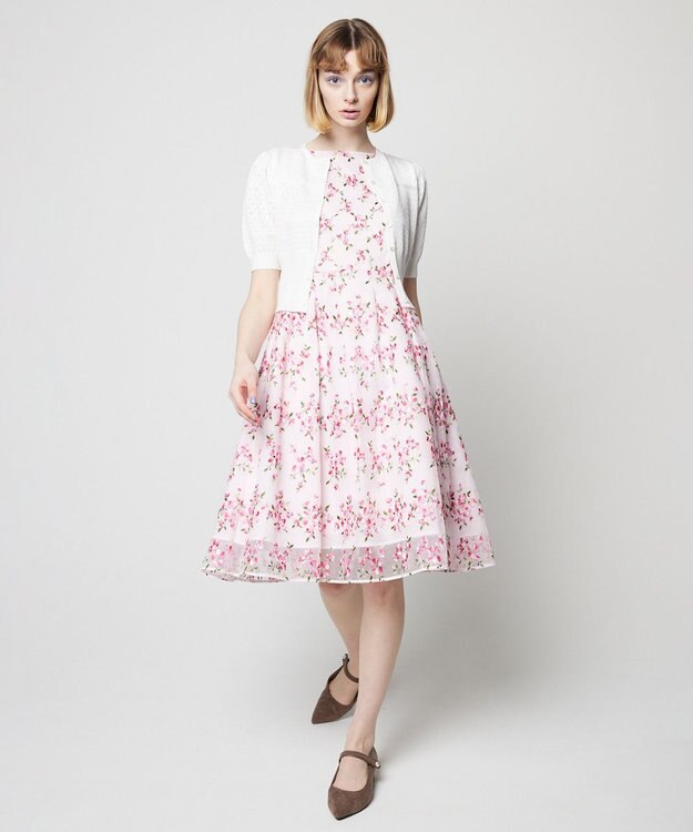 TOCCA 【洗える！】PORTULACA KNIT カーディガン ホワイト系