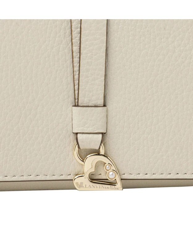 LANVIN en Bleu カルノ かぶせ長財布 オフホワイト