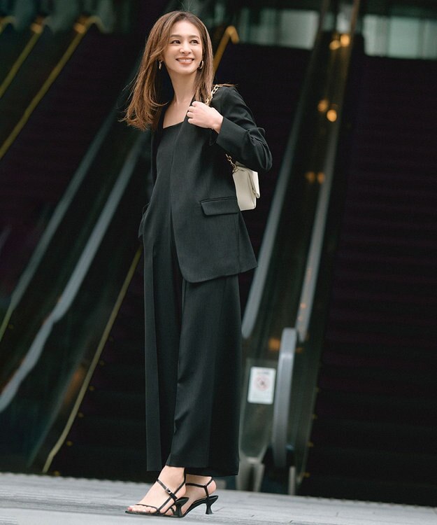 UNFILO TENNEN TOUCH ノーカラージャケット ブラック