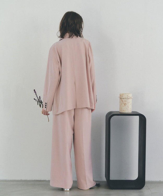 YECCA VECCA ロングテーラードジャケット Pink