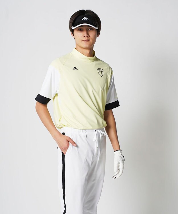 FILA GOLF／marie claire 【Kappa】半袖モックネックシャツ イエロー