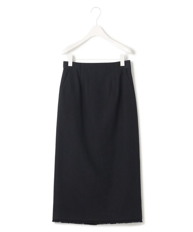 ICB コットンリネンキャンバス スカート ブラック系