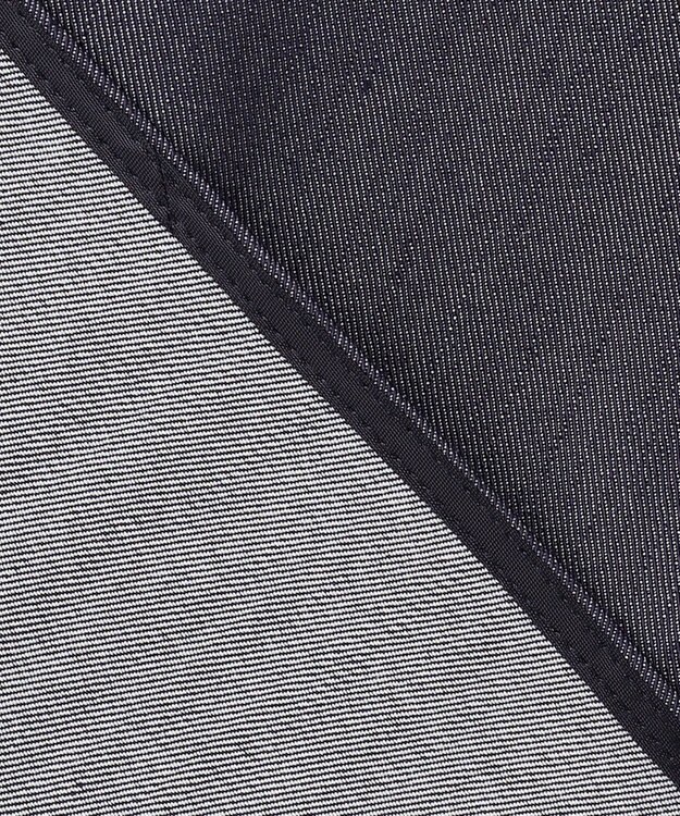 ICB 【洗える】リアクティブソフトデニム バンドカラーシャツ インディゴ系