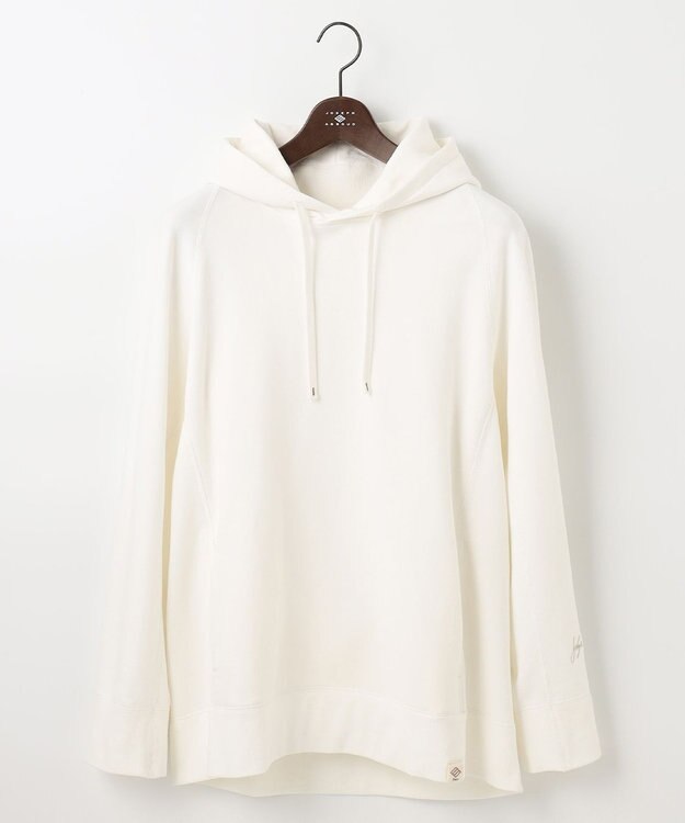 JOSEPH ABBOUD MOUNTAIN 【SPACE／UNISEX】OGパイルエンブロイダリー パーカー ホワイト系
