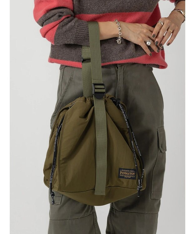 CRAFT STANDARD BOUTIQUE ＜PENDLETON × MARIE INABA＞ DRAW 2WAY BAG Olive