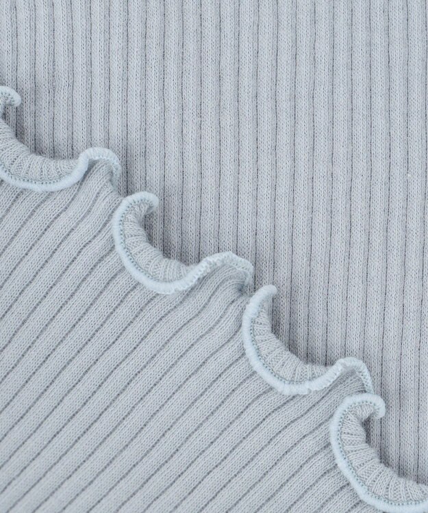 組曲 KIDS 【110-140㎝】リブリボン トップス サックスブルー系