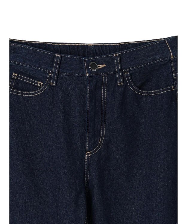 Green Parks ロールアップストレートデニムパンツ One Wash