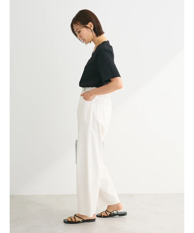 Green Parks 汗染み防止ＶネックＴシャツ Black