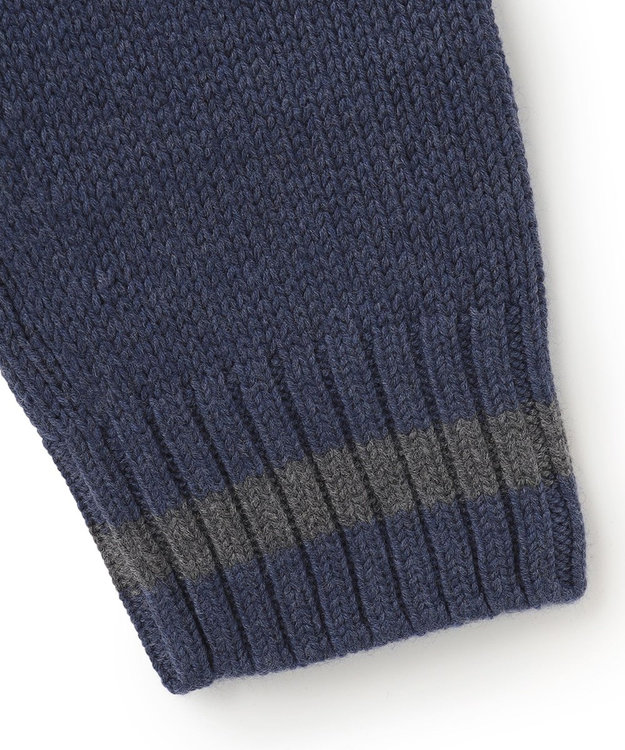 JOSEPH HOMME ラーナヴァージンメリノ　クルーネックニット ネイビー系