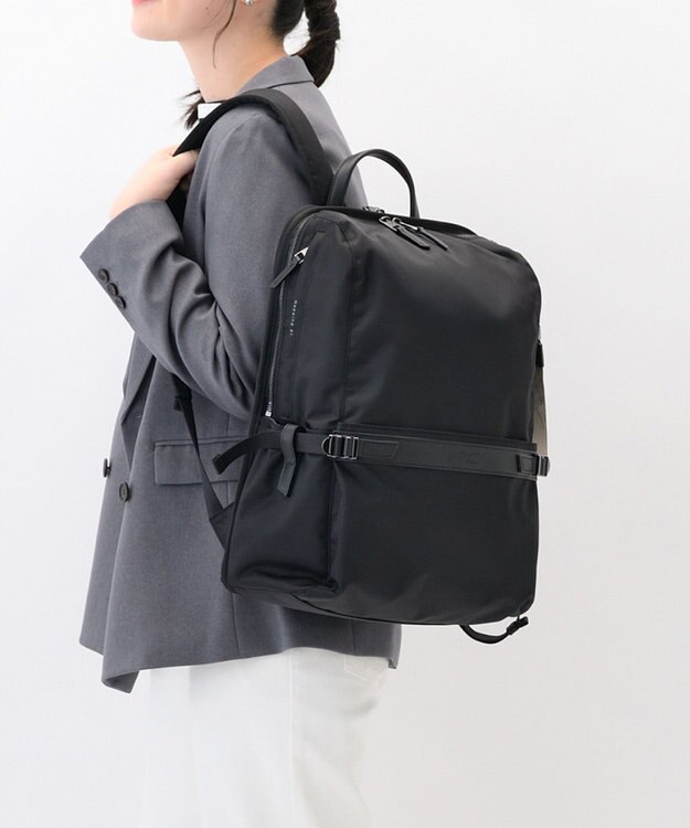ACE BAGS & LUGGAGE W&.Day/Night リッカ2 スクエアリュック B4サイズ 15.6インチPC収納 19153 ダブルアンドデイナイト ブラック