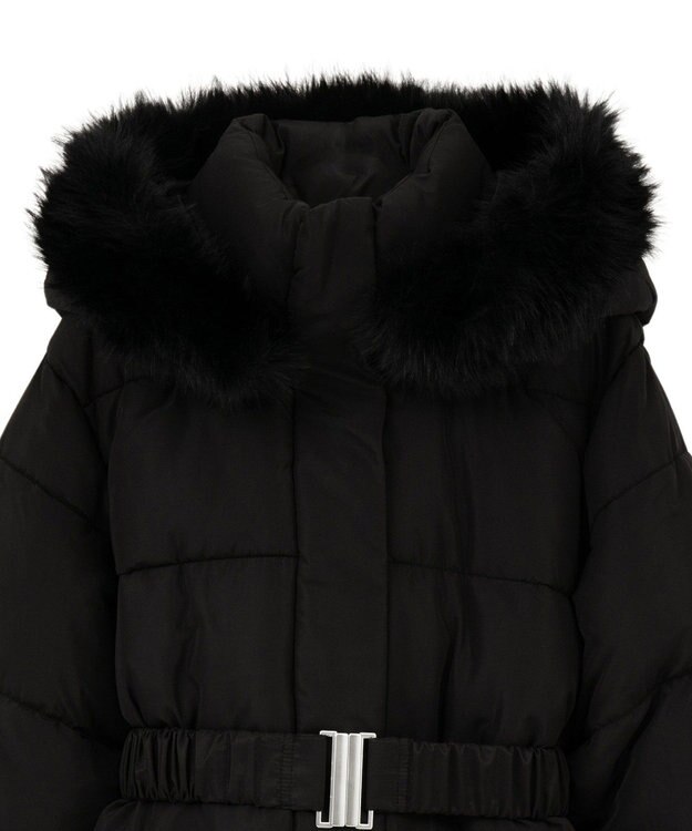 Green Parks ・ｓｗｉｎｇ　ｂｙ　ファイバーダウンベルト付コート Black