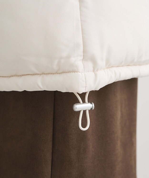 Green Parks ・ｓｗｉｎｇ　ｂｙ　ファイバーダウンベルト付コート Ivory