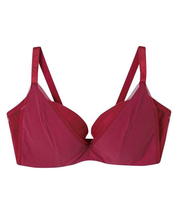 une nana cool さあわたし シンプル 脇高ブラジャー レッド